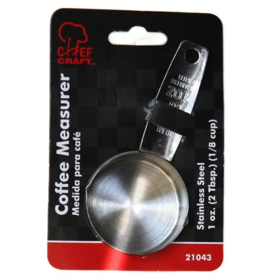 Chef Craft Stainless Steel Coffee Scoop Measurer - 2 Tbsp Measuring Cup {2}