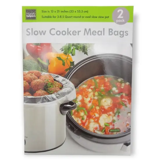 Handy Housewares Disposable Slow Cooker Liner Mess Saver Bags - Fits 3 to 8.5 Qt Round or Oval Pots {1}
