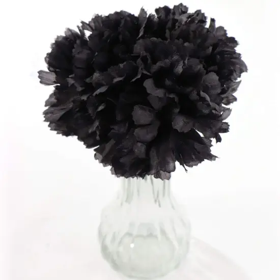 Box of 200: Black Carnation Picks, Floral Home by Artificial Flowers {2}