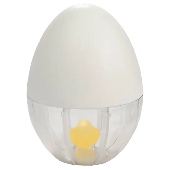 Hutzler Egg Scrambler & Egg Separator - Quick Easy Way to Beat Eggs Brown & White Set {3}