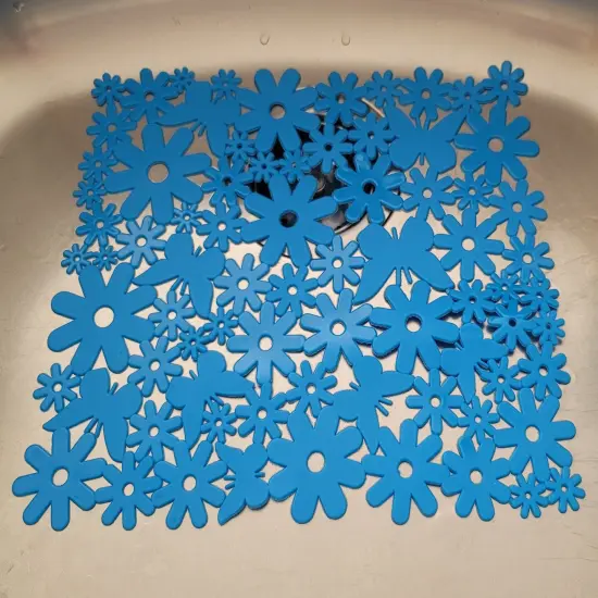 Handy Housewares 10" x 12" Decorative Protective Sink Drain Mat - Protects Sink from Scratches and Chips {3}