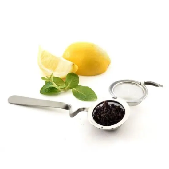 Norpro 2" Stainless Steel Mesh Tea Ball with Cup Rest Handle {6}