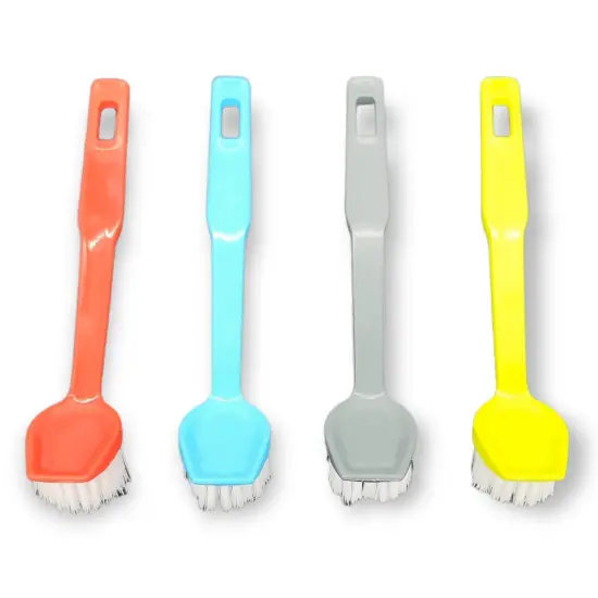 Handy Housewares 4pc Multi-Purpose Round Head Kitchen Dish Scrub Brush Set - Assorted Colors {2}