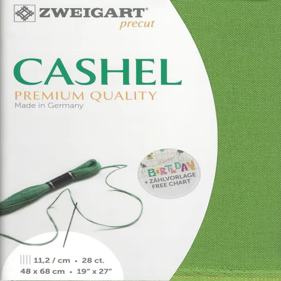 Precut Zweigart Cashel 28 count Grass Green {1}