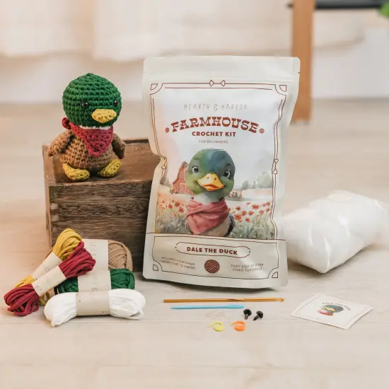 Hearth & Harbor Amigurumi Crochet Kit for Beginners Dale the Duck {1}
