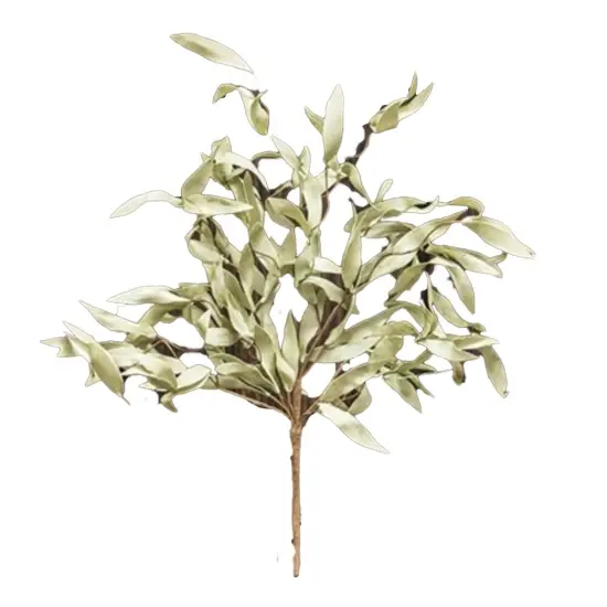 Flocked Herb Leaves Bush 24" {1}