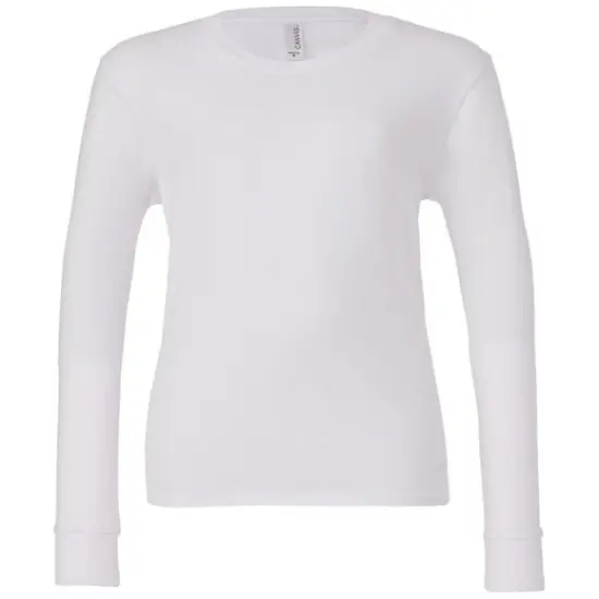 BELLA + CANVAS&reg; Youth Jersey Long-Sleeve T-Shirt WHITE {1}