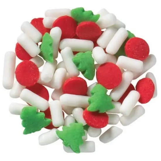 Trees and Dots Sprinkles Quins Mix 4oz {1}