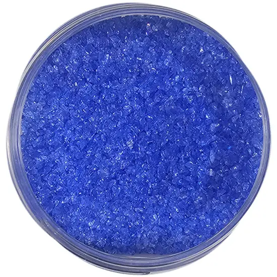 Wissmach Frit Medium Sapphire Blue 96-20 1Lb. Jar 96 COE {1}