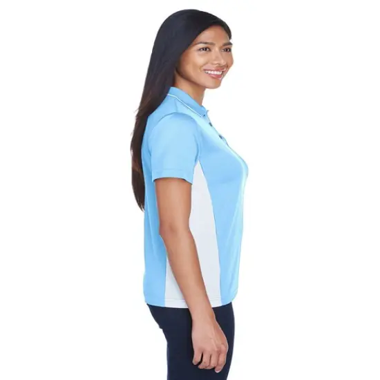 UltraClub&reg; Ladie's Cool & Dry Sport Two-Tone Polo ROYAL/ WHITE {6}