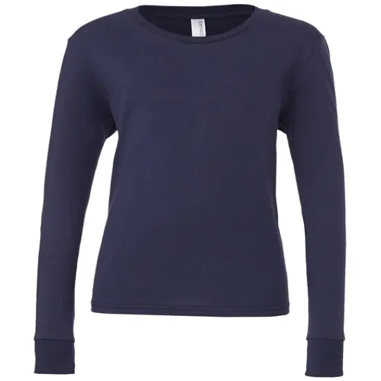 BELLA + CANVAS&reg; Youth Jersey Long-Sleeve T-Shirt NAVY {1}