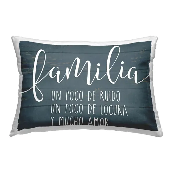 Stupell Industries Familia Y Mucho Amor Decorative Printed Throw Pillow {1}
