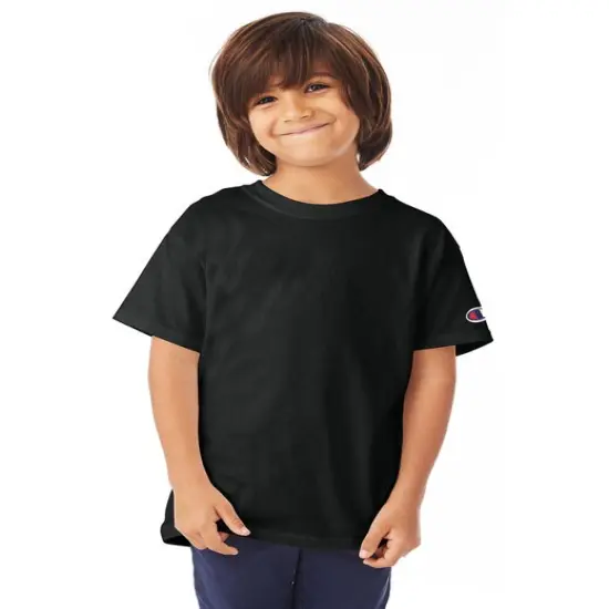 Champion&reg; Youth Short-Sleeve T-Shirt BLACK {1}