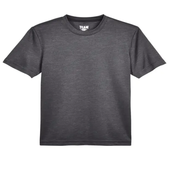 Team 365&reg; Youth Sonic Heather Performance T-Shirt DK GREY HEATHER {1}
