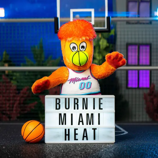 Bleacher Creatures Miami Heat Burnie 10" Plush Figure (Vice Edition Uniform) {2}