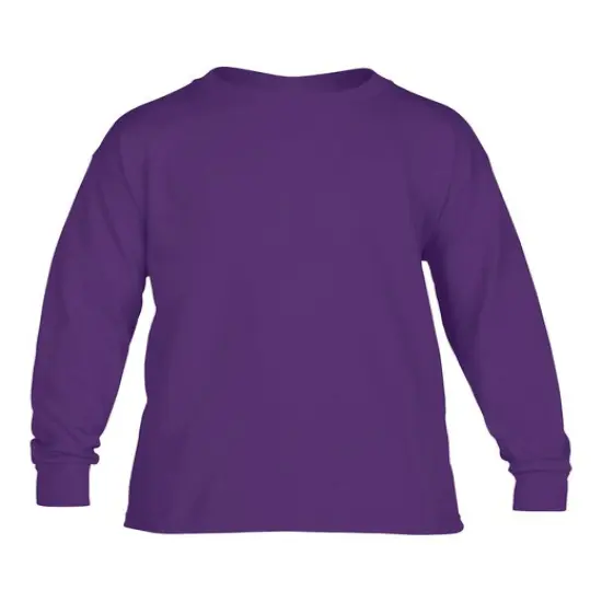 Gildan&reg; Youth Heavy Cotton Long-Sleeve T-Shirt PURPLE {1}