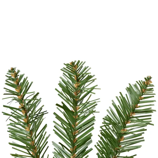 Northlight Pre-Lit Northern Pine Artificial Christmas Garland - 9' x 10" - Warm White LED Lights Green {7}