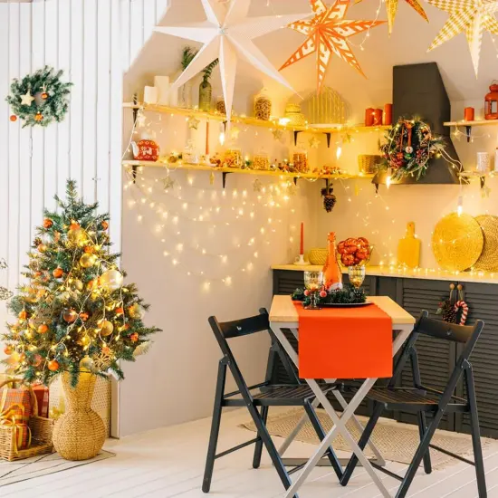 Indoor/Outdoor 100 LED String Lights with Flexible Clear Wire {3}