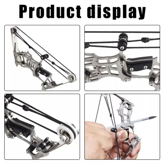 Kitcheniva 6" Mini Compound Pocket Bow Kit Toy Arrows Target Shooting Hunt Archery Gift {4}