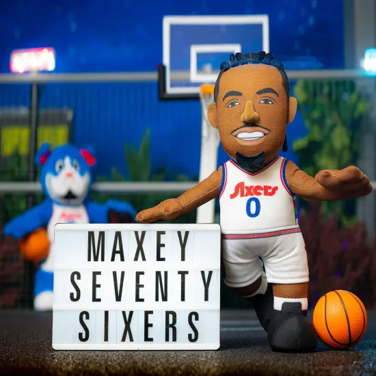 Bleacher Creatures Philadelphia 76ers Tyrese Maxey 10" Plush Figure (City Edition '24-'25) {2}
