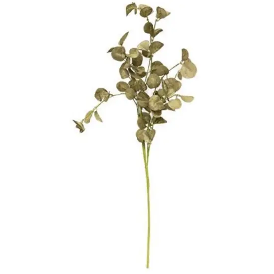 16” Long Foamy Silver Dollar Pick with Soft Foam Leaves and Sage Finish {1}