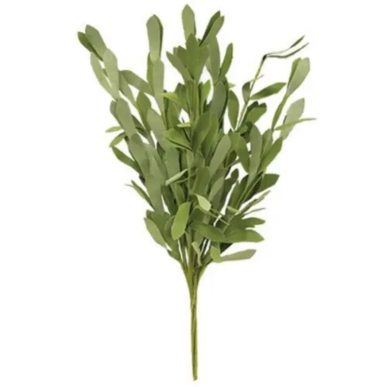 14&rdquo;High Foamy Willow Leaves Bush with Green Paper-Wrapped Stem and Branches {1}