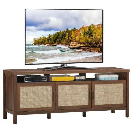 Universal TV Stand Entertainment Media Center for TV's up to 65 Inch Grey {8}