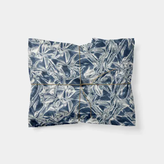 Silver Foil Gift Wrap {1}