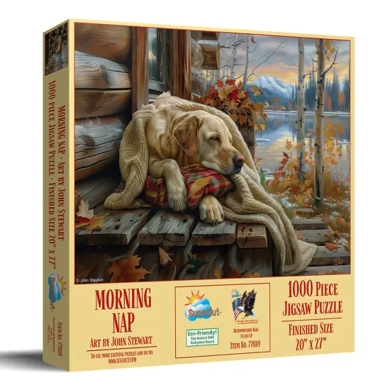 Sunsout Morning Nap 1000 pc Jigsaw Puzzle 77089 {3}