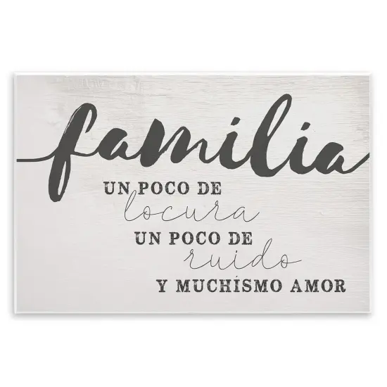 Stupell Industries Familia y Much&iacute;simo Amor Wall Plaque Art {1}