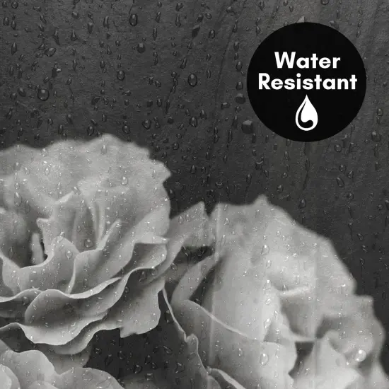 Americanflat 71" x 74" Shower Curtain, Moody Roses by Chaos & Wonder Design {3}