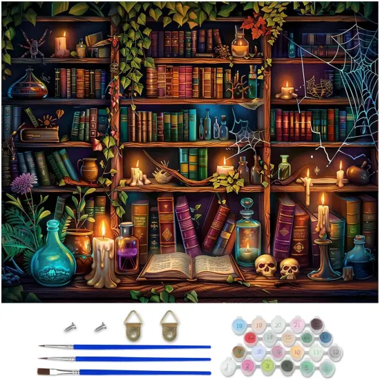 Magic Book Paint by Numbers Kit for Adults,16x20In/40&times;50cm,No Frame {1}