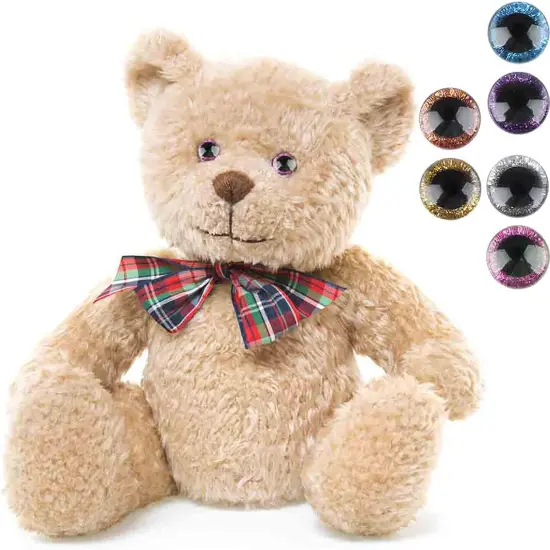 120 Pieces Glitter Safety Eyes (6 Colors) {2}