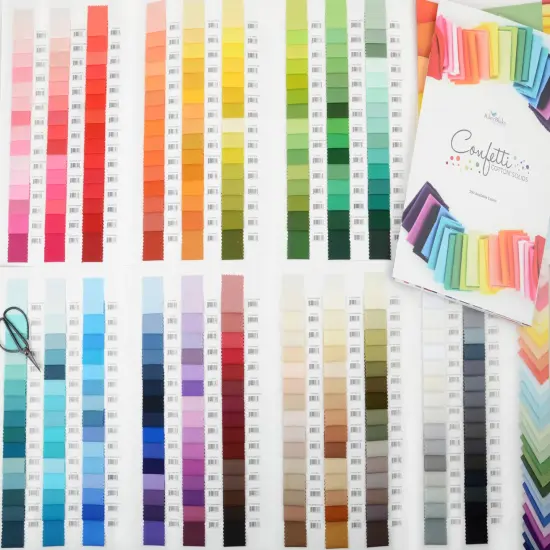 Confetti Cotton 10" Square Pack (Layer Cake / 10" Stacker) in Bright White byfor Riley Blake (10-120-BWHITE-42) {2}