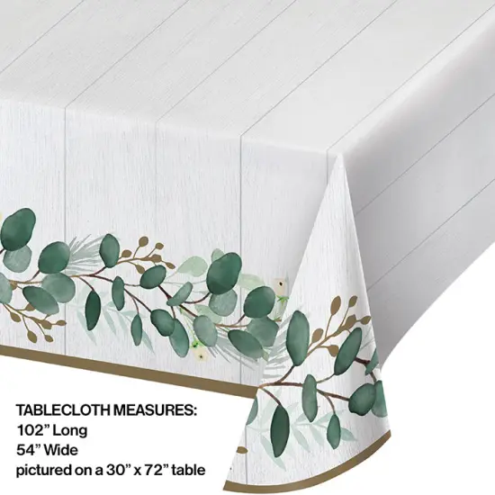 6 pc Bulk Eucalyptus Paper Table Covers {2}