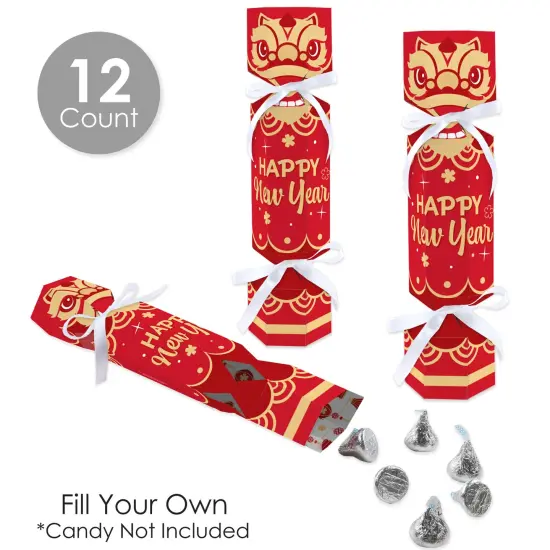 Big Dot of Happiness Lunar New Year - No Snap Party Table Favors - DIY Cracker Boxes - Set of 12 {4}