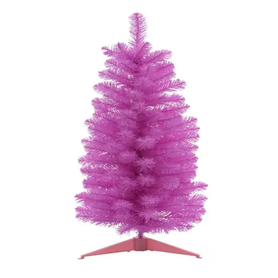 3' Vibrant Tabletop Tree PINK {1}