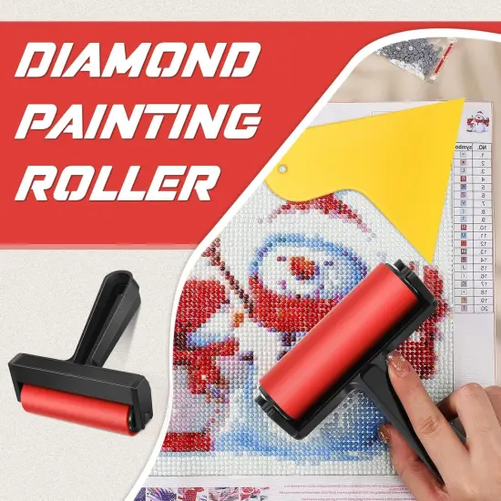 3 Pack 5D Diamond Art Accessories Kit - Diamond Painting Roller, Fix Tool, Paint Brush Applicator for Adults Art Pressing and Repair {3}