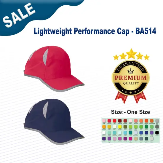 Big Accessories&reg; Lightweight Performance Cap RED {2}