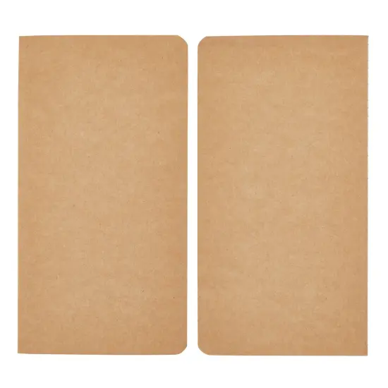 12 Pack Kraft Paper Notebooks, H5 Lined Journals for Travelers, Notes, Blank Soft Cover Diary (4 x 8 Inch) Brown {6}