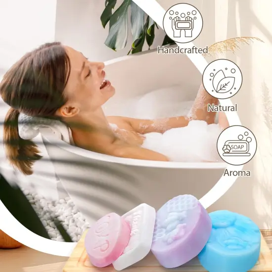 Soap Making Kit Supplies, Crafts Kits for Adults and Kids, DIY Beginners Kit Containing Silicone Mold, Soap Cutter and Shea Butter Base, Fragrances and Gift Cards {4}