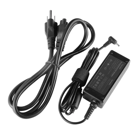 Ac Adapter for Samsung Chromebook by Insten Replacement AC Laptop Charger Adapter Power Supply Cord 40W 12V 3.33A for Samsung Chromebook 3 xe500c13 (Connector Tip size: 2.5mm x 0.7mm) Black {3}