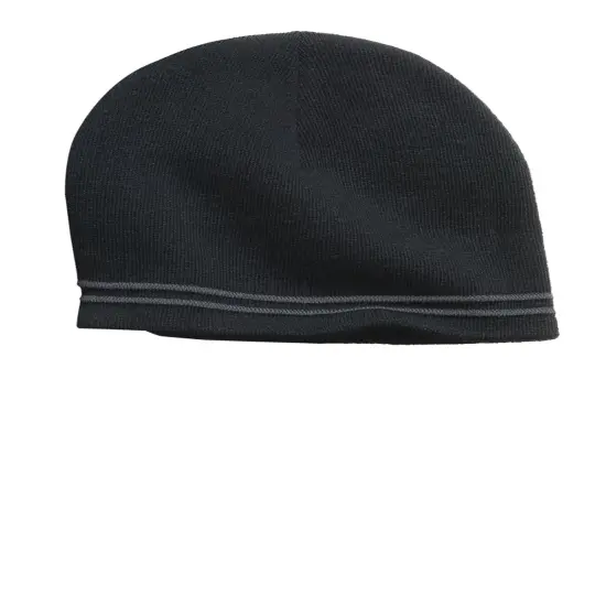 Sport-Tek&reg; Spectator Beanie Tr Navy/White {3}