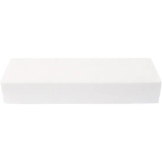 6 Pack Foam Blocks for Crafts - 12x4x2" Polystyrene Brick Rectangles for Art Sculpting, Flower Arrangements, DIY, Packing White {5}