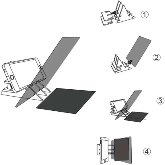 Optical Image Drawing Board - Copy Board, Projection Copy Board Tracing Drawing Board Painting Reflection Tracing Line Pad for Kids, Beginners, Artists, etc {3}