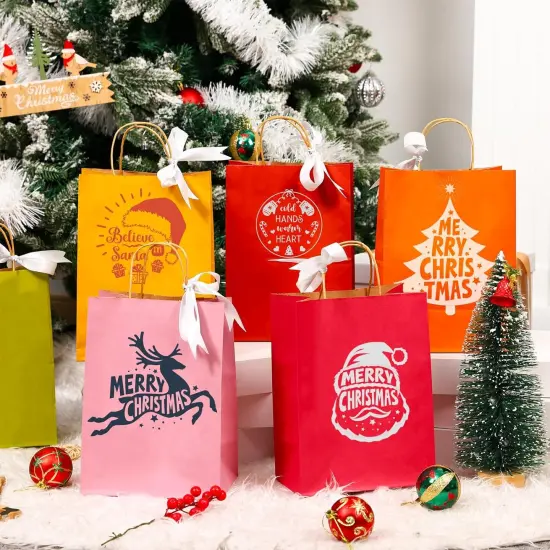 36pcs Paper Gift Bags with Handles Bulk {4}