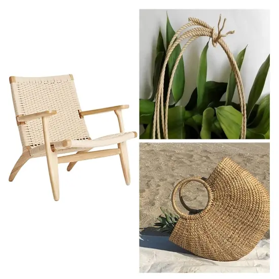 2mm 164ft(50m) Floral Iron Bind Stem Wire Paper Wrapped Rattan Rope Rustic Paper Twine for Flower Bouquets Wedding Gift Wrap Weaving Basket Vase Christmas Decoration, Light Brown {5}