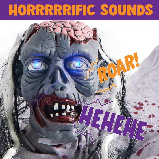Halloween Zombie Groundbreaker with Light-Up Eyes and Creepy Sound {4}