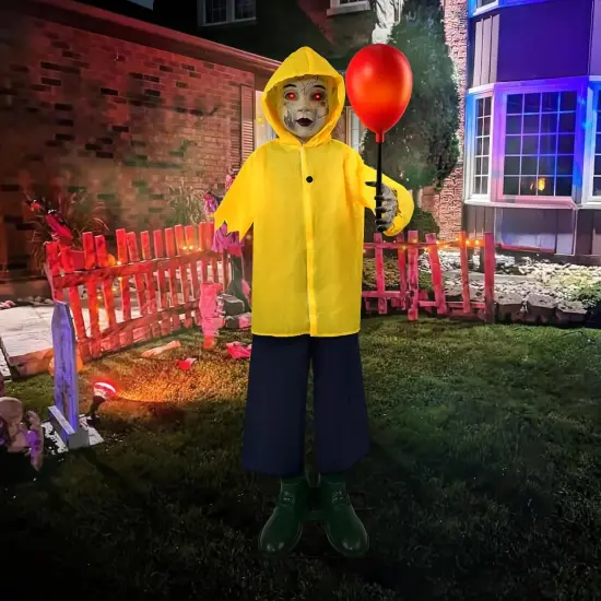 Halloween Animatronics Life Size Light Up Balloon {1}