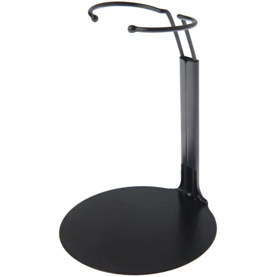 Plymor DSP-4175B Black Adjustable Doll Stand, fits 7, 7.5, 8, 8.5, and 9 inch Dolls or Action Figures, Waist is 1.75" - 2.25" wide, 5" - 6" around {1}